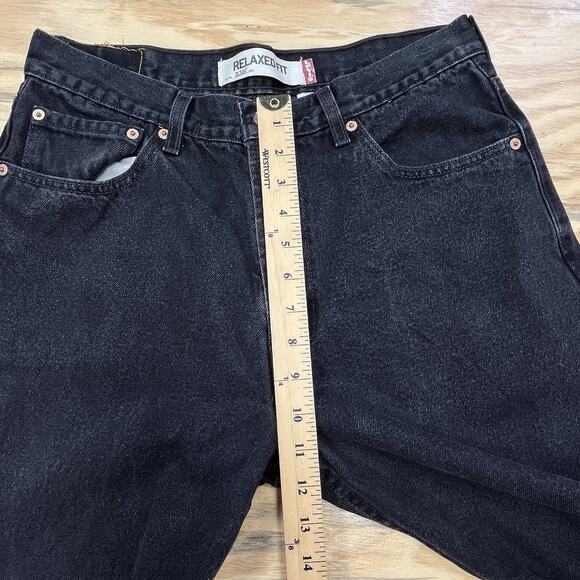 Levis Mens 550 Relaxed Fit Black Jeans Size 34x30 (32X30) Denim Pants Vintage - Picture 11 of 11